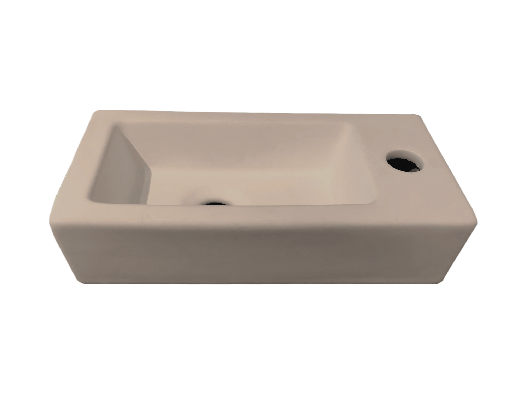 BD - Farnetta fontein Rechts 37 x 18 x 9 cm mat-khaki