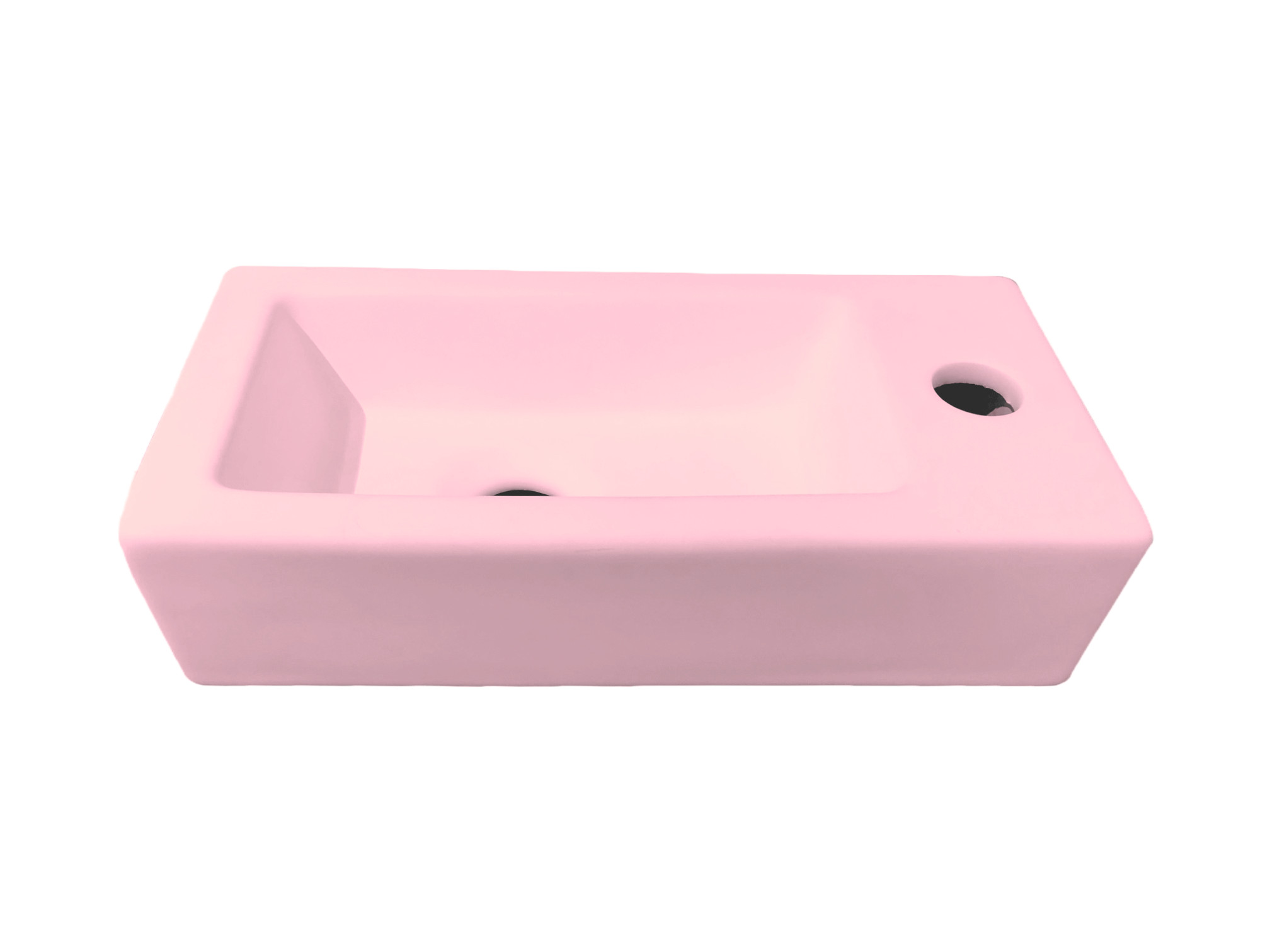 BD - Farnetta fontein Rechts 37 x 18 x 9 cm mat-lichtroze