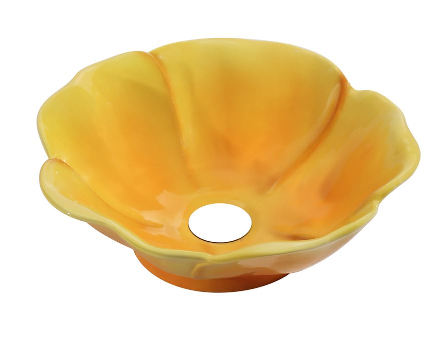 BD - Flower-Yellow opbouw-waskom diam: 400 mm