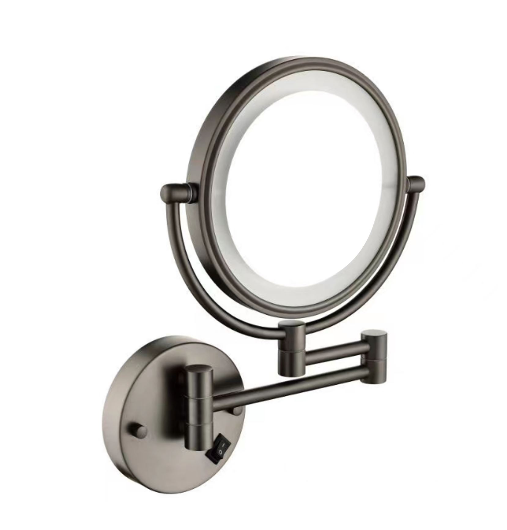 BD - Moya-Steiner wand cosmeticaspiegel incl. LED verlichting Gunmetal