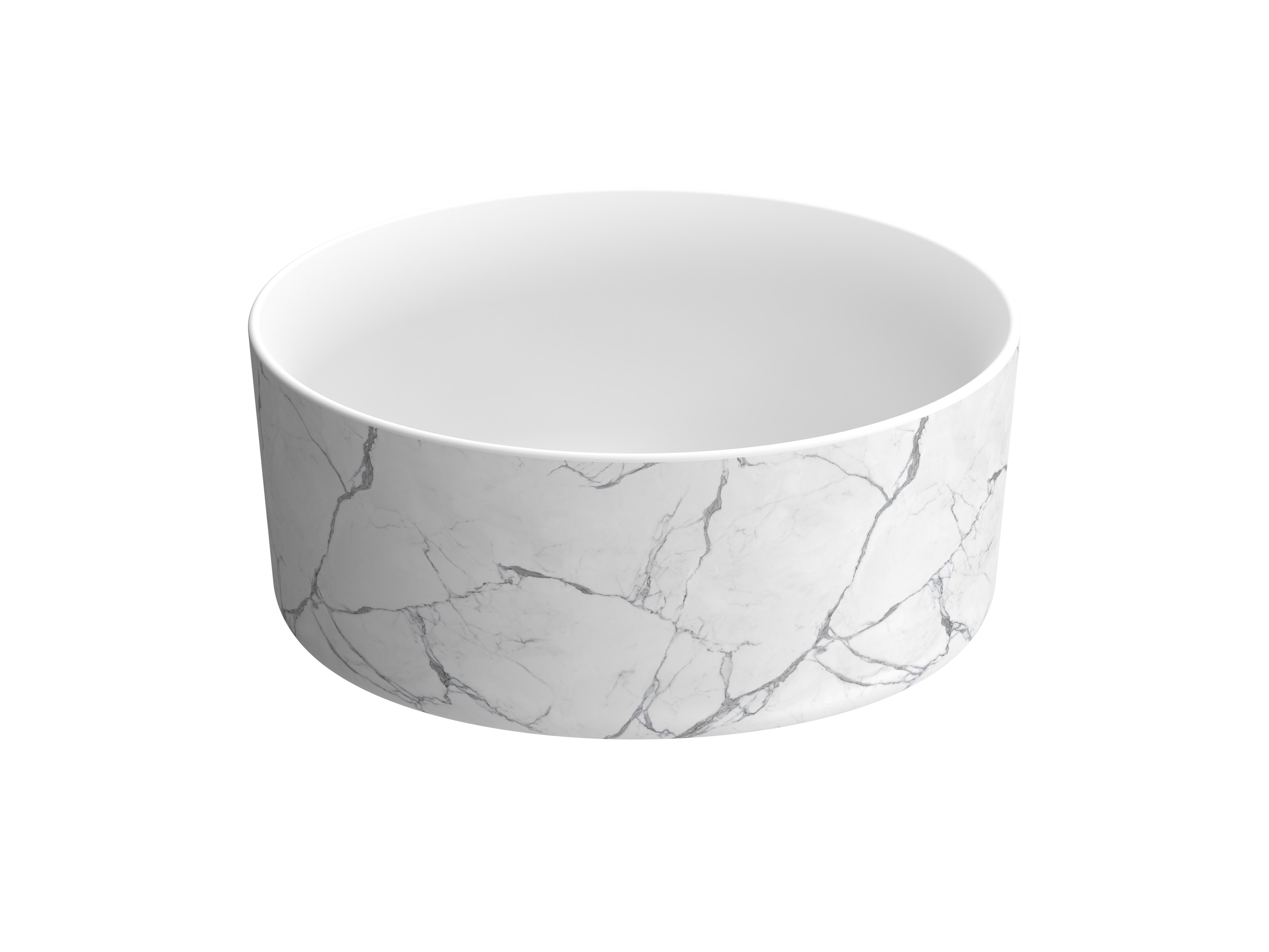 BD - Bianco-Marble opbouw-waskom