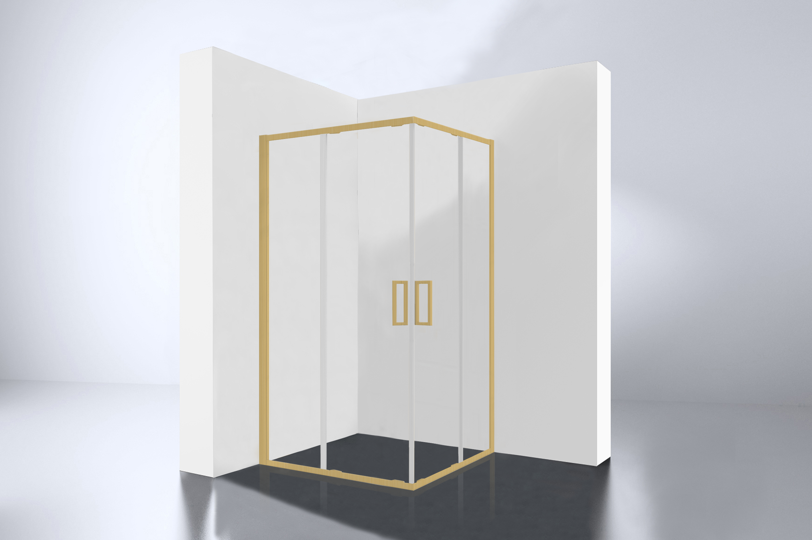 BD - Douchecabine Hulmer-Nancy-1200 met twee schuifdeuren 1200x890x2100x8mm