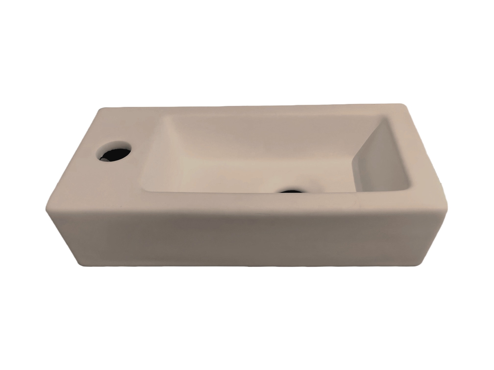 BD - Farnetta fontein Links 37 x 18 x 9 cm mat-khaki