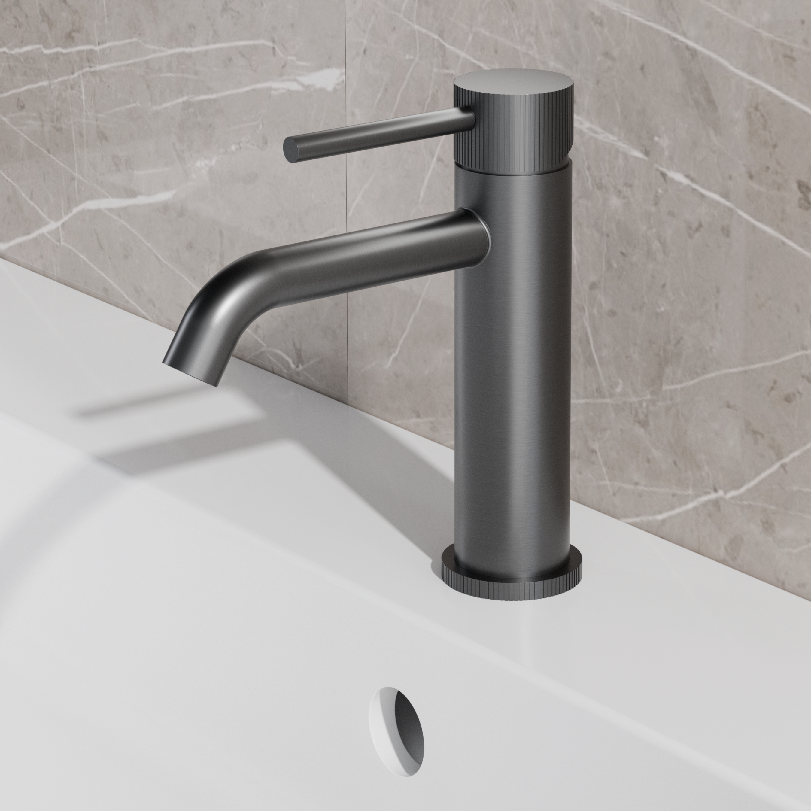 BD - High-End Moya RVS-304 wastafelmengkraan gunmetal