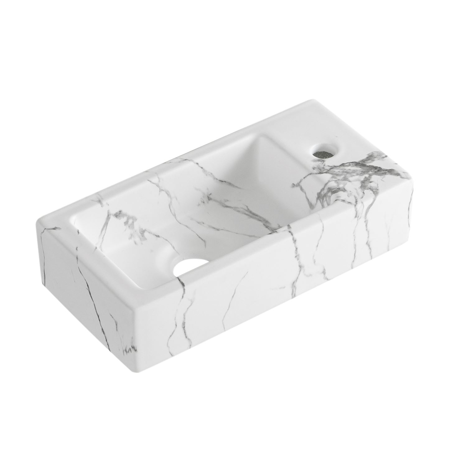 BD - Allure-White fontein rechts 36 x 18 x 9 cm