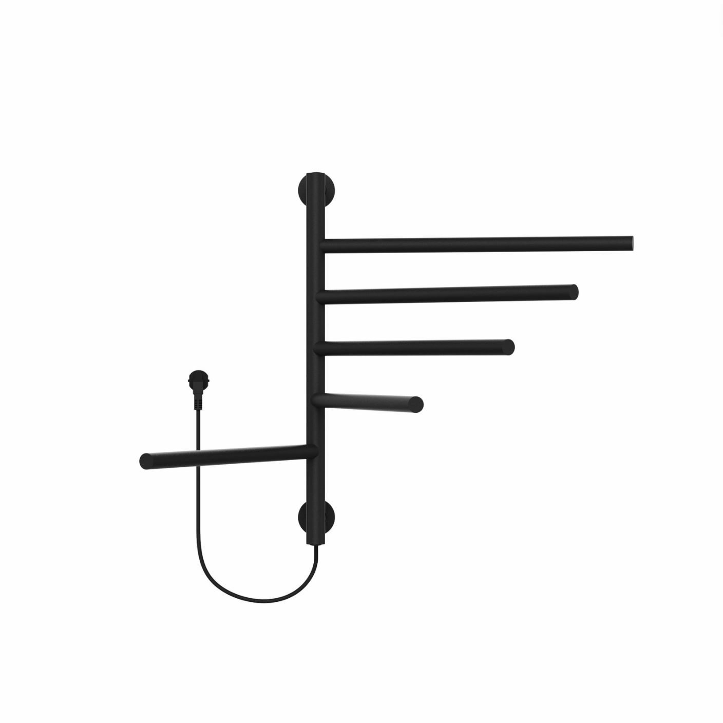 BD - Hover-Black Elektrische radiator 75W 622 x 516 mm mat-zwart