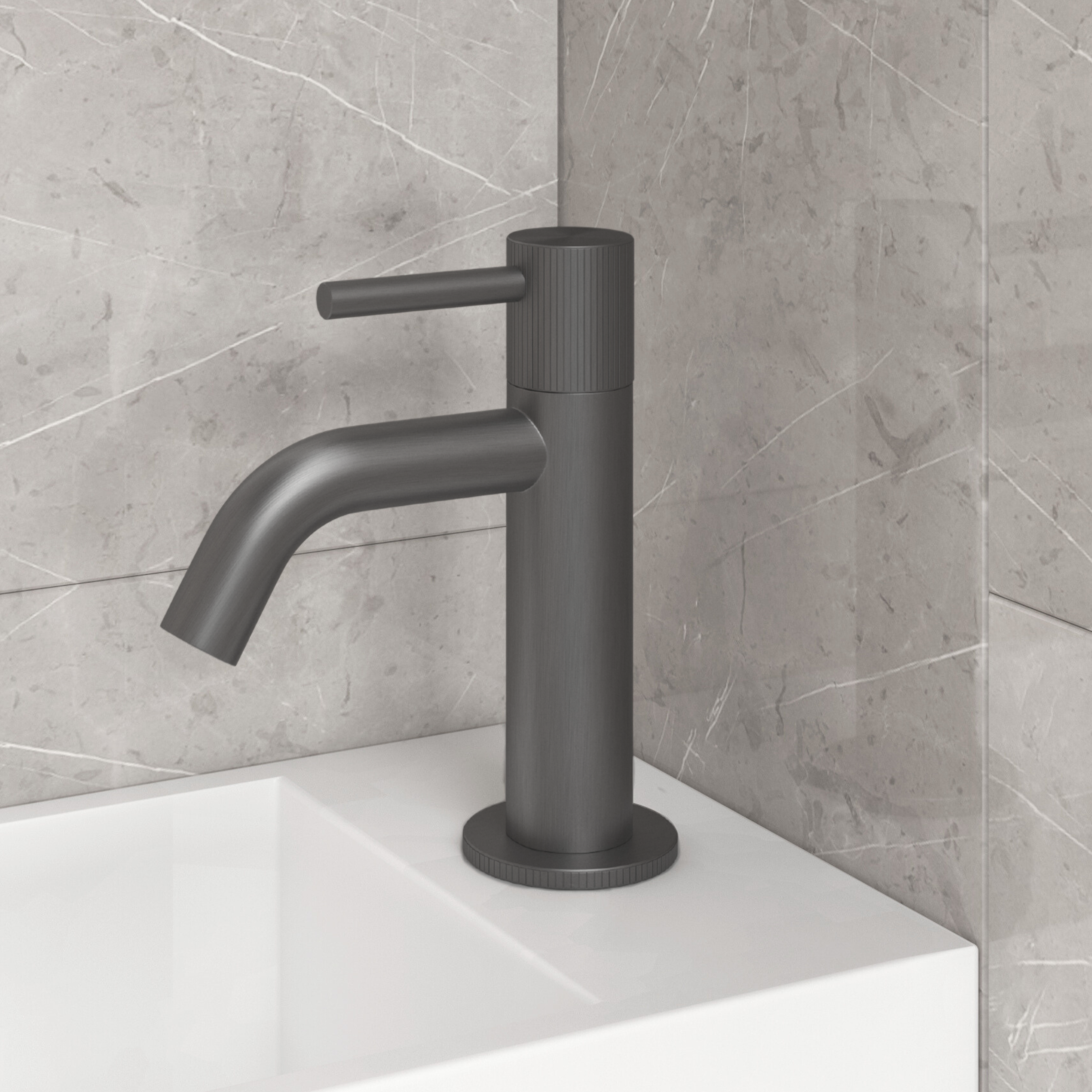 BD - High-End Moya toiletkraan gunmetal
