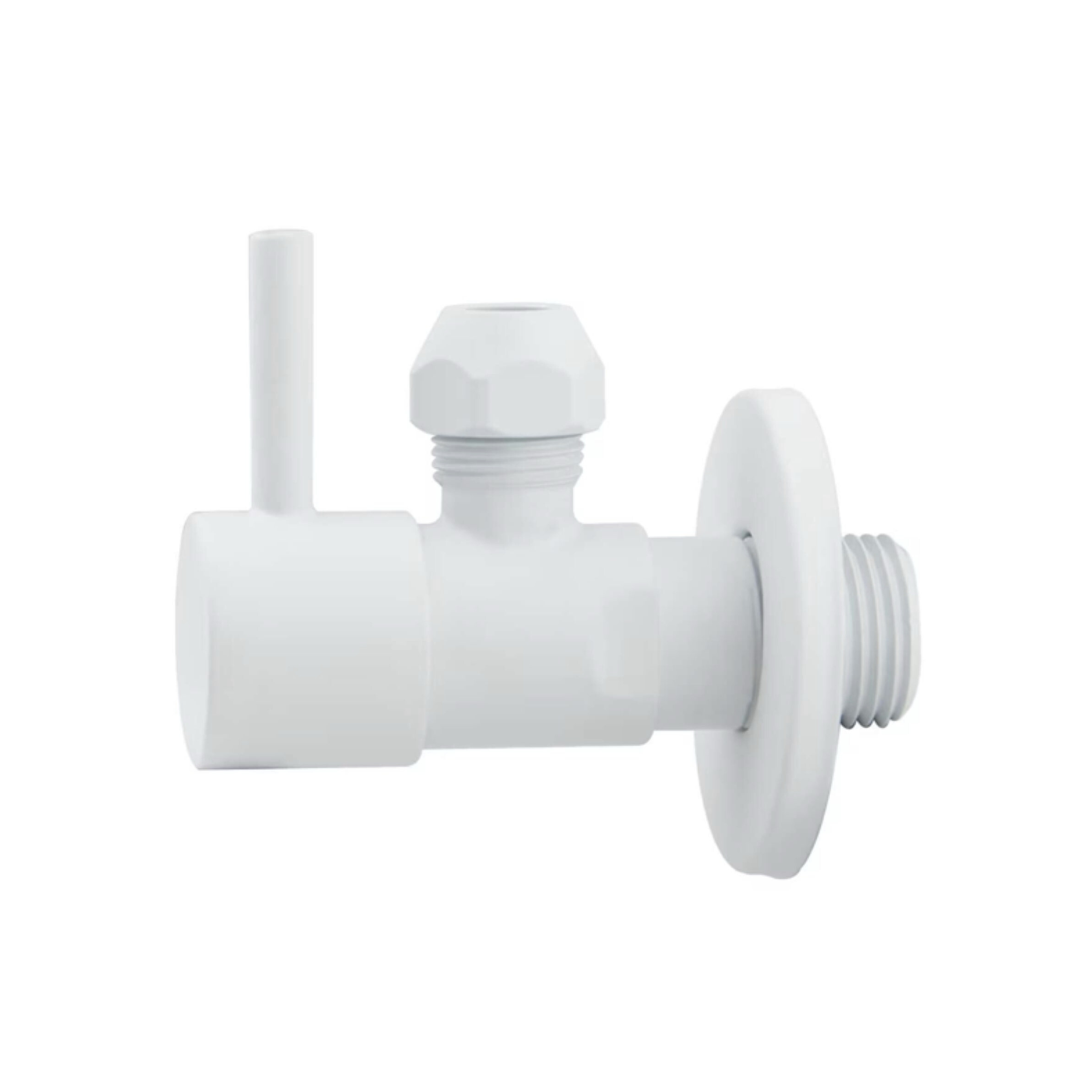 BD - White-Solara hoekstopkraan 1/2 x 3/8 (10 mm knel) Mat-wit