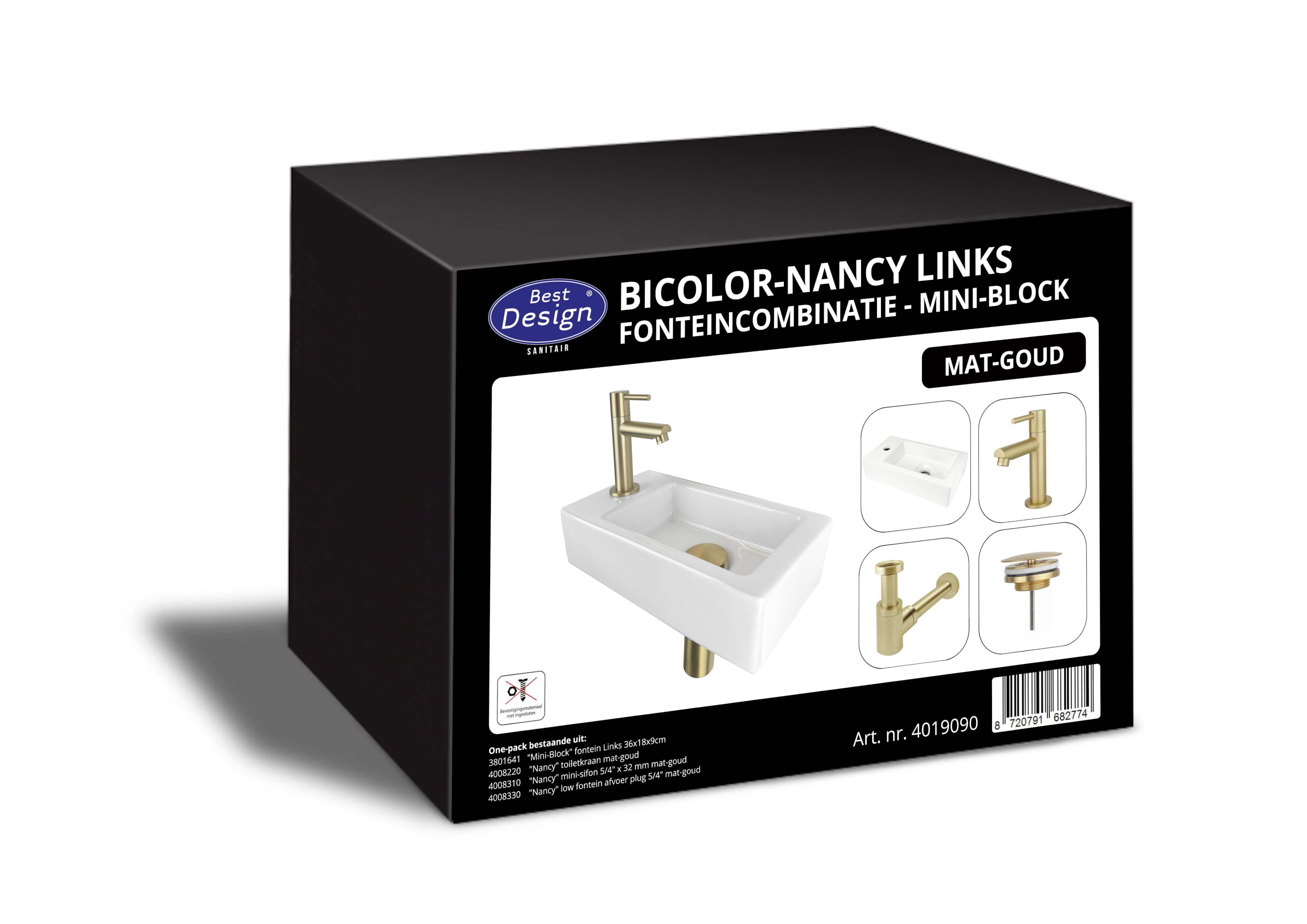 BD - One Pack fonteincombinatie Bicolor-Nancy Mini-Block Links