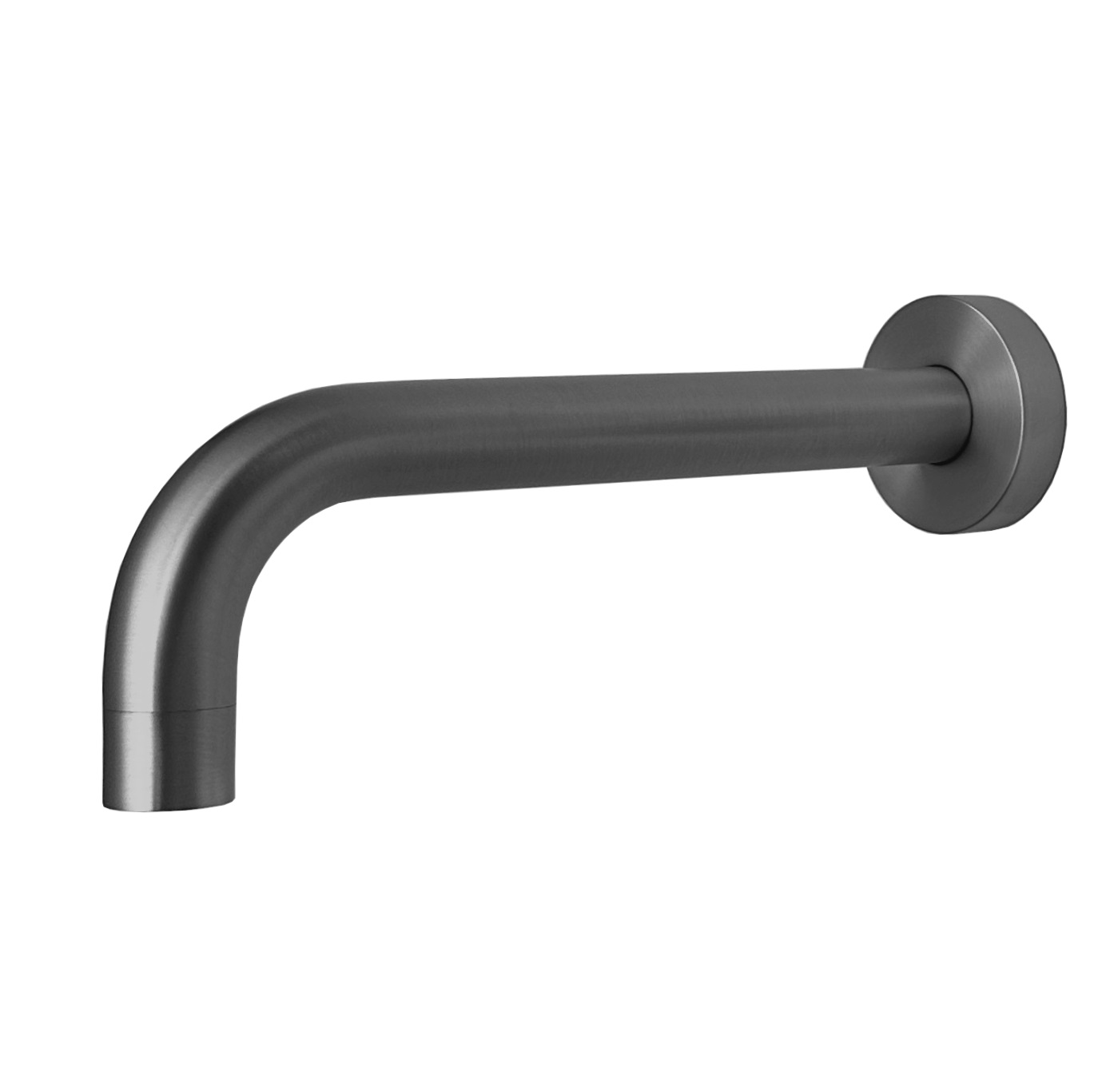 BD - Moya 90° muuruitloop met rozet 1/2x 21 cm gunmetal