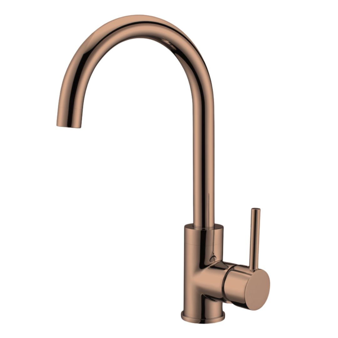 BD - Dijon-Son keukenmengkraan met drb.uitloop & cold start functie H=34 cm sunny-bronze