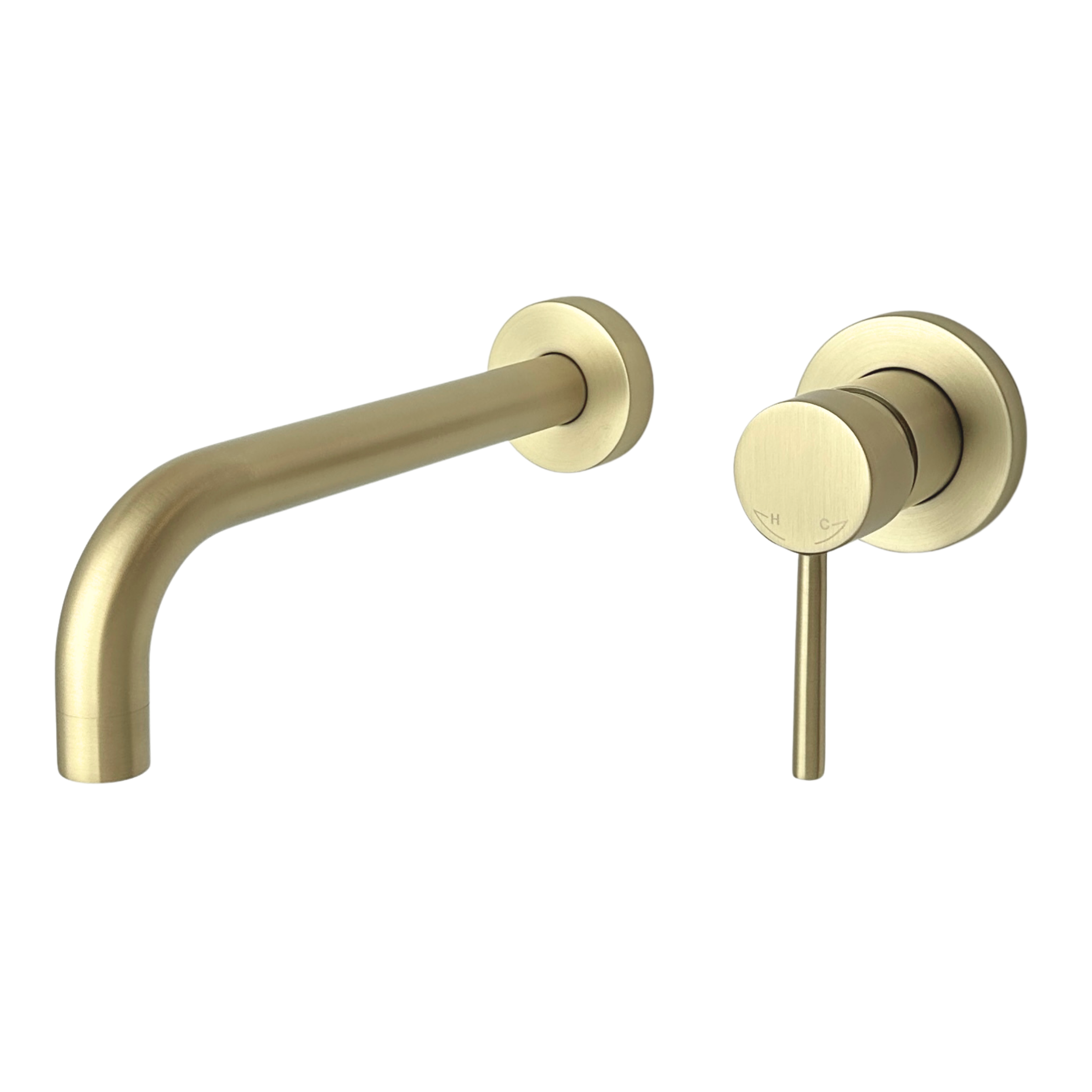 BD - Nancy-Belize inbouw-wandmengkraan uitl=21cm 90º mat-goud