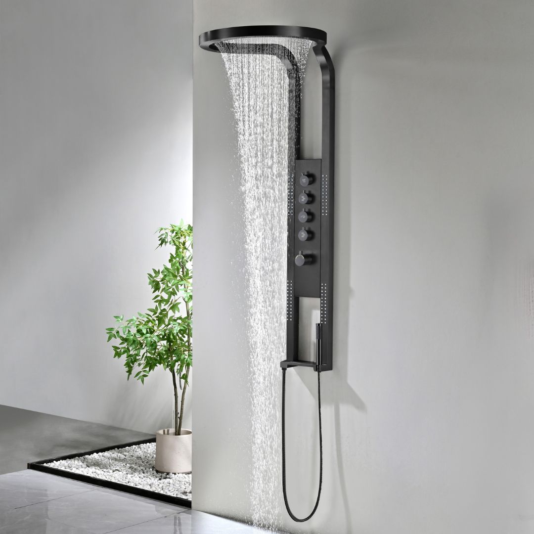 BD - Nero-Future 2.0 Thermostatisch douchepaneel 1440x220/520mm mat-zwart