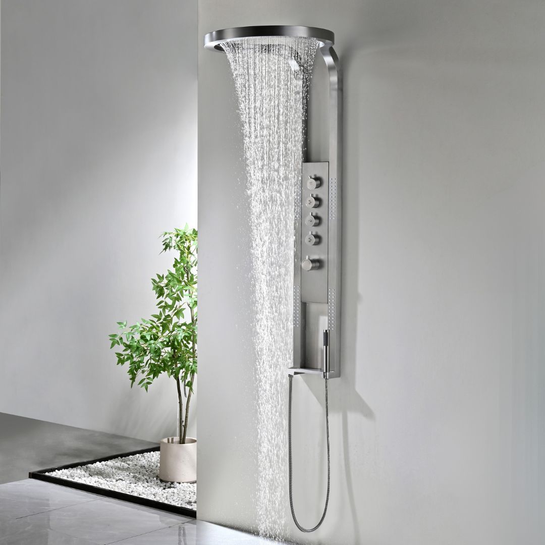 BD - Ore-Future Thermostatisch douchepaneel 1440x220/520mm RVS