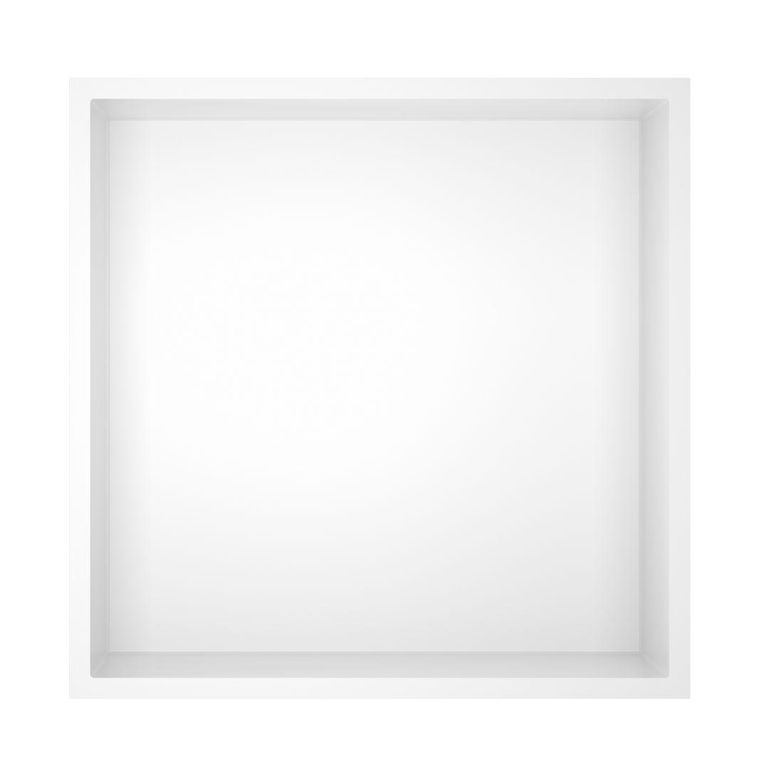 BD - White Kaya inbouwnis 30,5x30,5x7 cm mat-wit