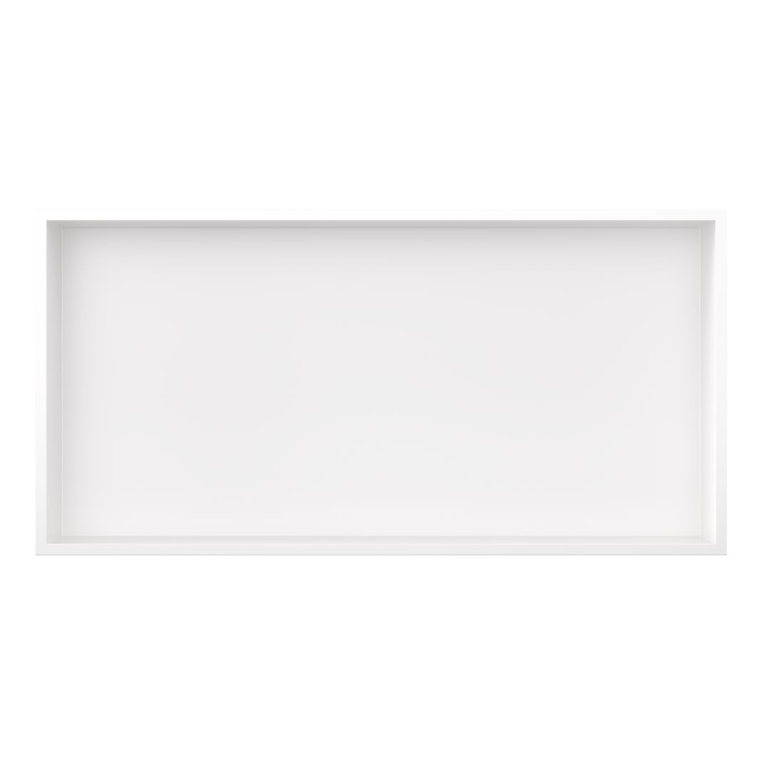 BD - White Lotus inbouwnis 61x30,5x7 cm mat-wit