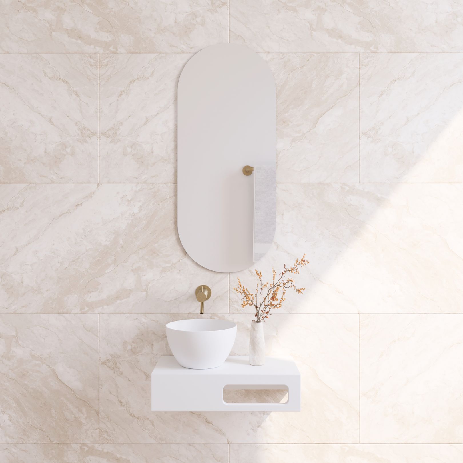 BD - Roly ovale spiegel 30x70cm