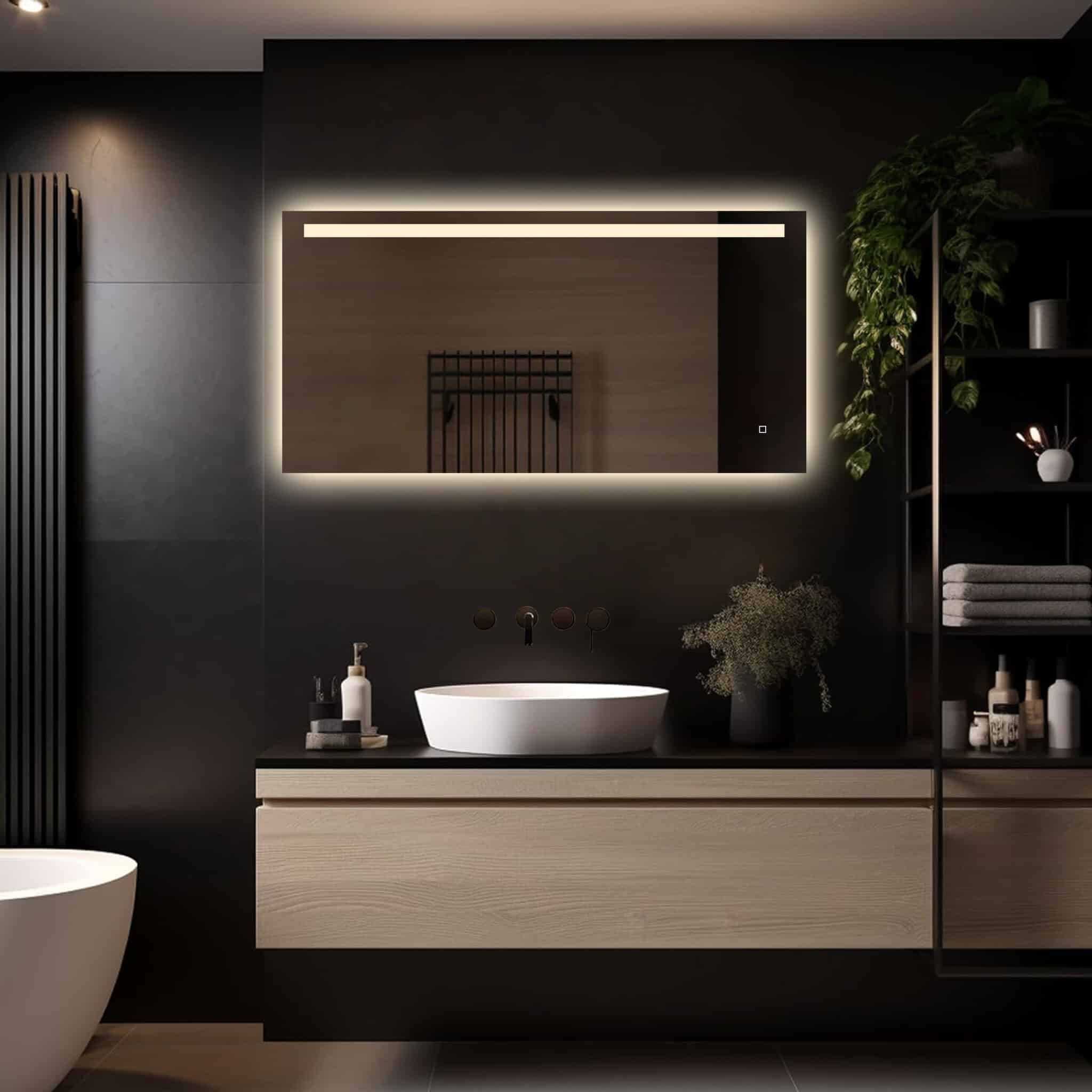 Badkamerspiegel Ambi LED 120x60